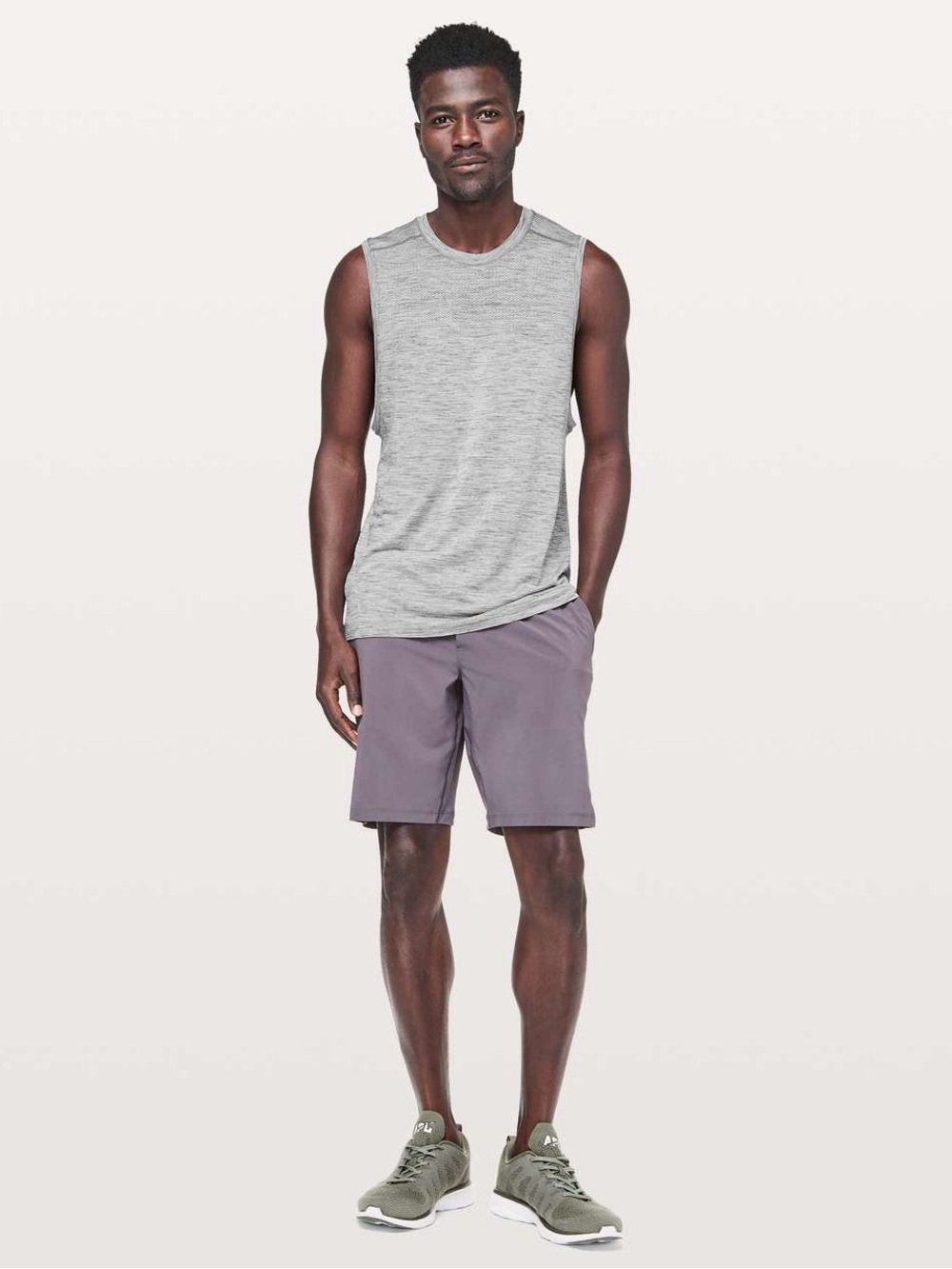 Lululemon Metal Vent Tech Muscle Tank Slate / White Size XXL